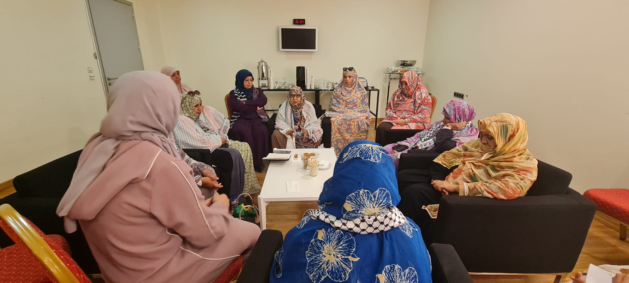 لقاء ائتلاف المرأة العالمي لنصرة القدس وفلسطين وفد من الجمهورية الموريتانية